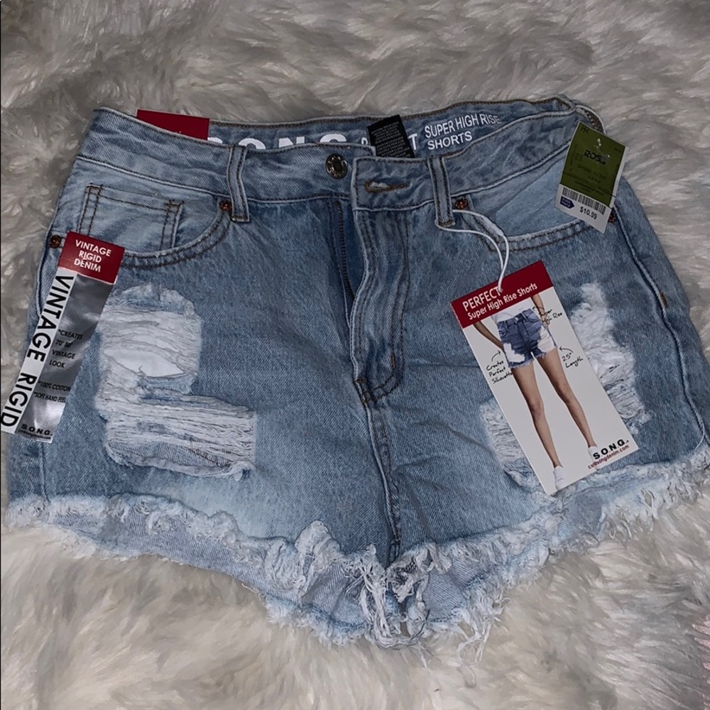 High rise shorts